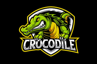 draw unique alligator logo with unlimited revisions