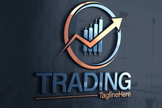 design for finance, trading, or accounting brands logo