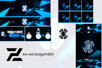 design you a fortnite youtube banner and logo