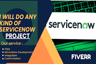 provide expert servicenow development and administration