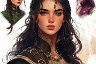 draw character in anime or semi realistic
