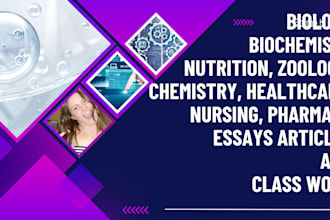 do biochemistry, nutrition, biology and chemistry