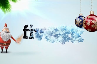 create santa claus magical holidays greeting video