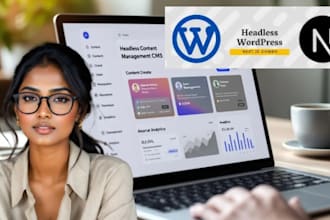 develop a headless wordpress site using react, woocommerce