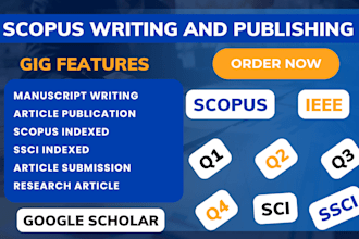write rewrite publish article in scopus indexed ssci scie peer reviewed journal