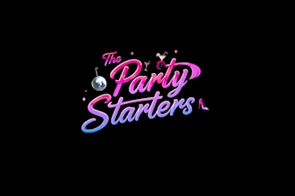 design awesome party girls logo