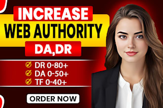 increase domain rating ahrefs upto 70 domain authority moz da majestic tf