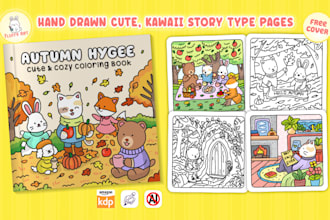 hand draw cute, bold and easy coloring pages