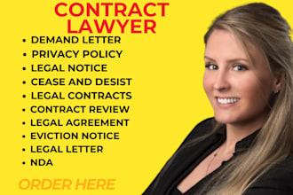 write legal contract, legal agreement, and legal writing