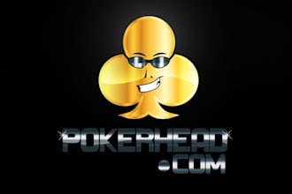 design best quality poker head or e sports logo