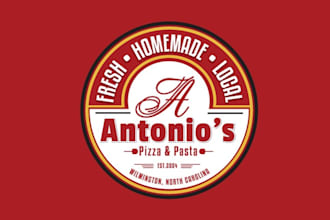 design looks nice beautiful pizza pasta logo