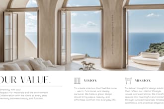 design a high end interior concept presentation