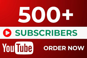 derive you 500 youtube followers very high quality