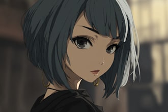 draw anime character an illustration