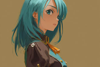 draw sfw or nsfw character in anime style
