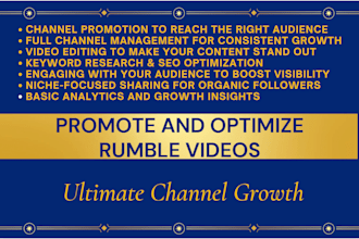do skyrocket rumble views and optimize your rumble videos