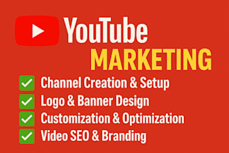 create design and setup optimize youtube channel standard