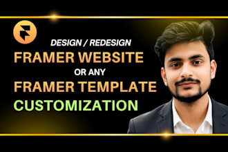 customize a framer template or design your framer website