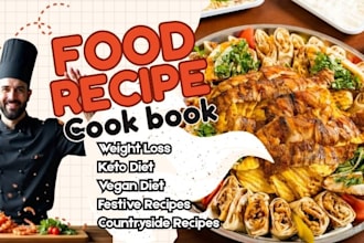 write a captivating cookbook recipes book cookbook design