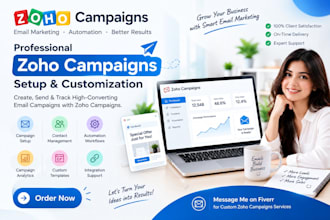 expert zoho campaign setup and email marketing