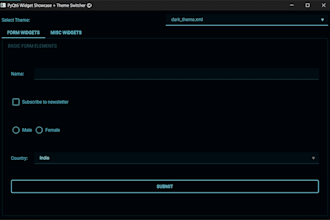 develop python gui desktop app using pyqt6