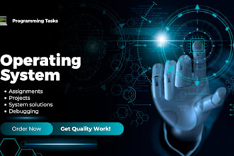 solve your operating system projects in python, c, cpp, or java