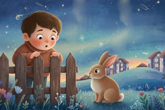 illustrate children story book illustration, children story, book illustration