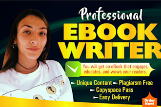 ghostwrite a powerful, engaging, and well researched non fiction ebook for you