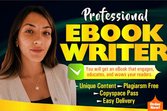 ghostwrite a powerful, engaging, and well researched non fiction ebook for you