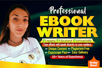 ghostwrite a powerful, engaging, and well researched non fiction ebook for you