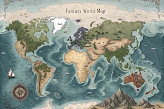 draw custom fantasy world maps