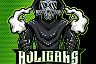 create ghost cartoon, character mascot logo with creative