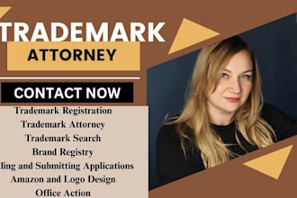 be your licensed US trademark attorney for brand registry, uspto