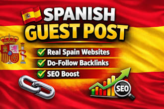 do spanish guest post backlinks on real spain websites for SEO