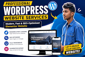 create a  web site  with wordpress , yoest, ecomarce web site