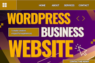 design a basic website using wordpress