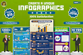 create professional infographic design, flowchart, roadmap