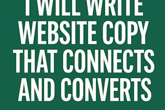 write website copy that connects and converts