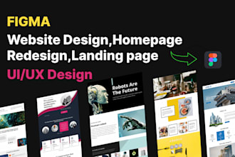 design figma website ui and landing page design