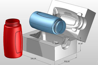 do 3d mold design, wax mold, candle mold design, 3d mold for printing