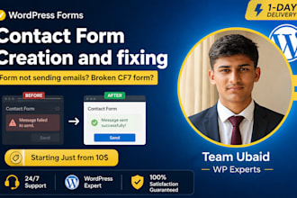 fix or create wordpress contact forms using contact form 7