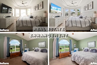 do real estate photo editing single, hdr and flambient