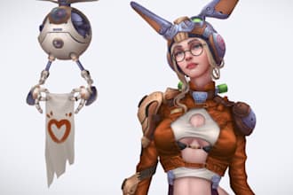 do handpainted texture for 3d models, 3d weapons, game asset for game secondlife