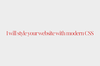 style your website with modern CSS