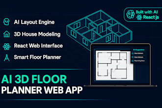 build ai floor planner saas architecture 3d web app react proptech platform