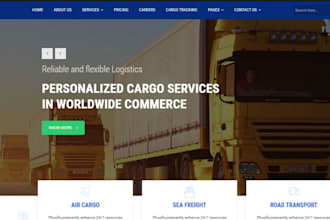 build wix logistics website mechanic repair website bicyle dispatch website