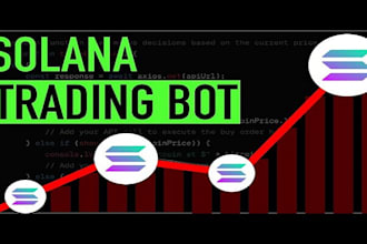 do automated solana memecoins bot, arbitrage bot, volume bot, market maker bot