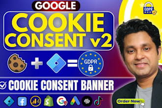 fix or setup google cookie consent banner, ads consent mode v2 banner gtm, ga4