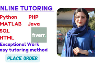 teach you python java matlab sql and web programming