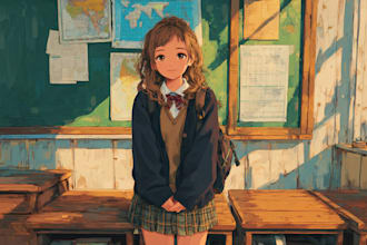 draw anime and game style characters art